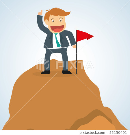 Flat illustration about success design Flat illustration about success design 23150491