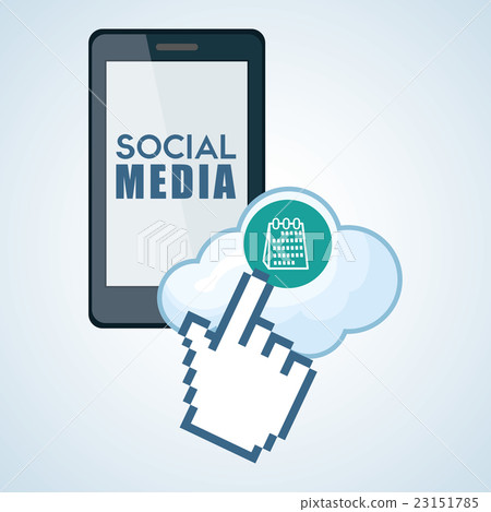 Social media design. smartphone icon. Social media design. smartphone icon. 23151785