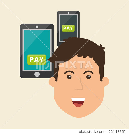Smartphone design, contact and technology concept - Stock Illustration ...