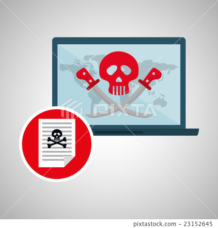 Security system design. warning icon. Security system design. warning icon. 23152645