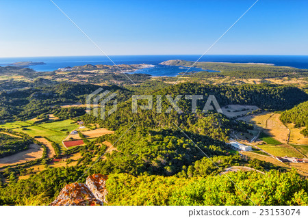 Menorca island at sunset landscape, Spain. 23153074