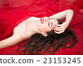 Beautiful Model is Relaxing Laying down  23153245