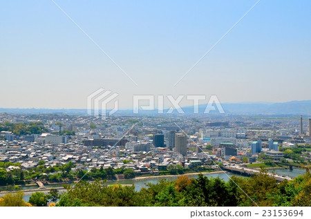 The streets of Uji viewed from Okichi Mountain Observation Deck The streets of Uji viewed from Okichi Mountain Observation Deck 23153694