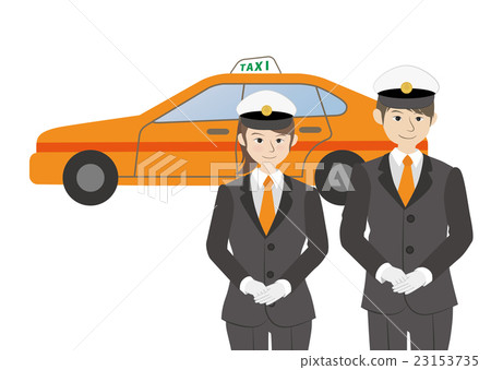 出租車和男人和女人的司機 23153735