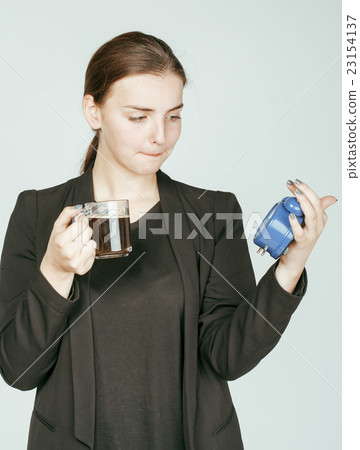 young beauty woman in business style costume 23154137