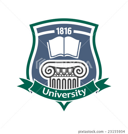 Vintage heraldic badge for university design Vintage heraldic badge for university design 23155934