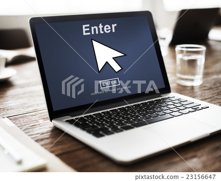 Enter Online Join Website Technology Concept 23156647