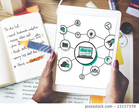 Technology Digital Share Media Link Concept Technology Digital Share Media Link Concept 23157339