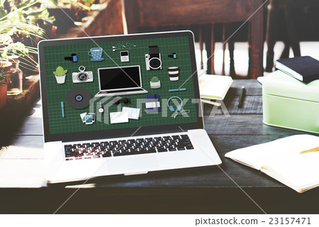 Technology Gadget Media Icons Concept 23157471