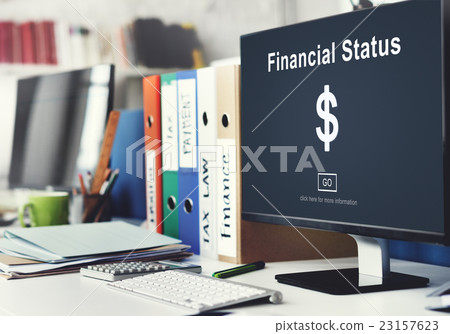 Financial Status Money Cash Dollar Sign Concept 23157623