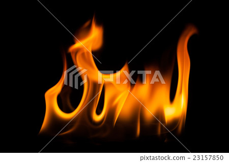Fire flame on black background, Fire, Flame Fire flame on black background, Fire, Flame 23157850