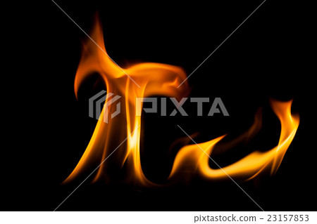 Fire flame on black background, Fire, Flame Fire flame on black background, Fire, Flame 23157853