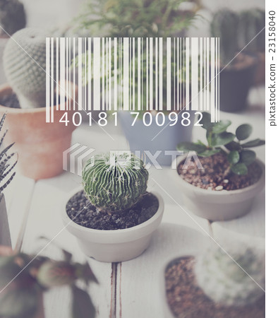 Barcode Data Eletronic Industry Label Laser Retail Concept 23158040
