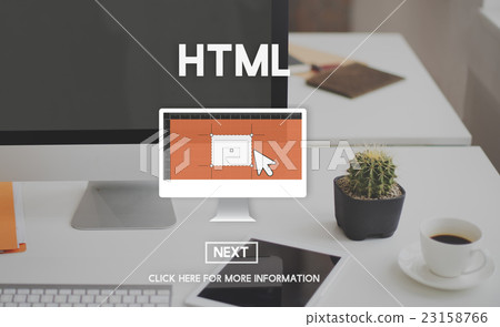 HTML Coding Computer Homepage Internet Network Concept HTML Coding Computer Homepage Internet Network Concept 23158766