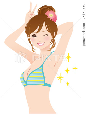 Aside beauty young woman 23159530