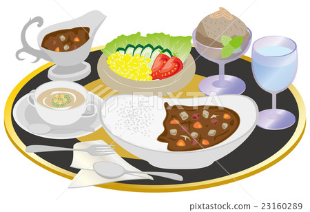 Today's lunch curry rice 23160289