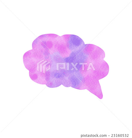 Watercolor speech bubble. Hand drawn vector Watercolor speech bubble. Hand drawn vector 23160532