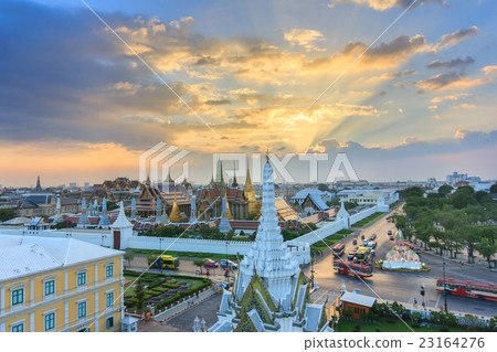 Emerald Buddha Temple at twilight 23164276