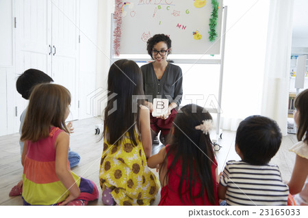 Children's English conversation class scenery 23165033