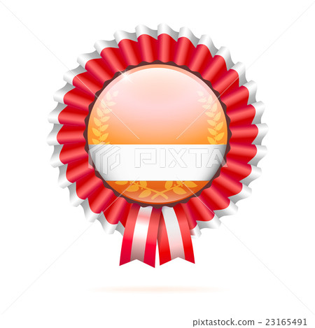 Modern badge with ribbon Modern badge with ribbon 23165491