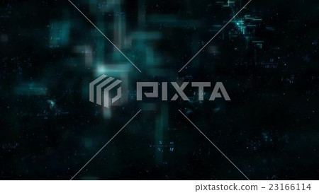 floating formules on the dark background 3d 23166114