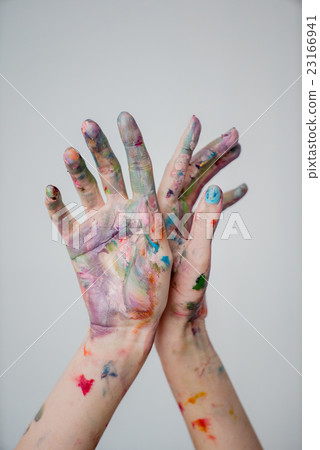 hands of painter hands of painter 23166941