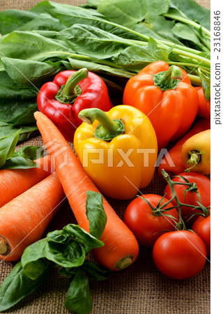 Green and yellow vegetables  23168846