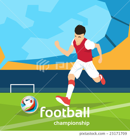 Football Player Kick Ball Sport Championship Football Player Kick Ball Sport Championship 23171709