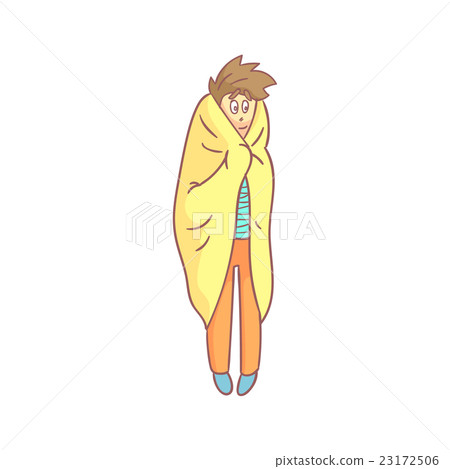 Guy Standing Wrapped In Plaid Guy Standing Wrapped In Plaid 23172506
