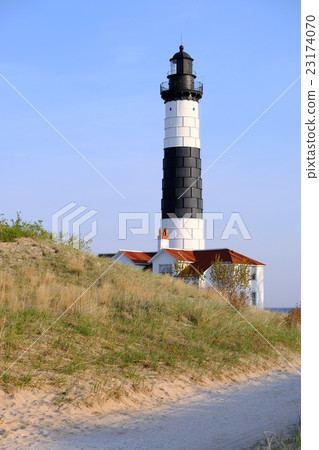 Big Sable Point Lighthouse in dunes, built in 1867 Big Sable Point Lighthouse in dunes, built in 1867 23174070
