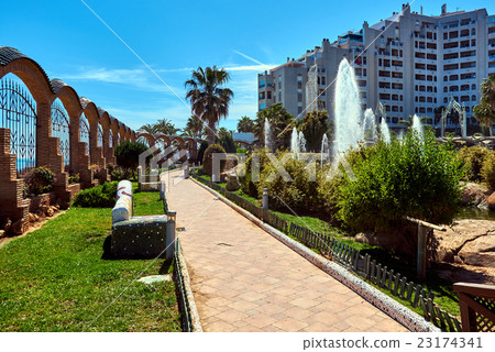 Picturesque Marina d'Or garden  23174341