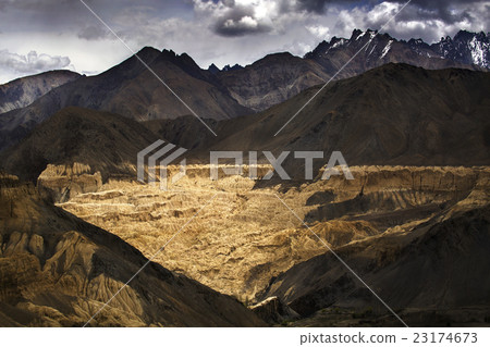 Beautiful aerial view of moonland  23174673