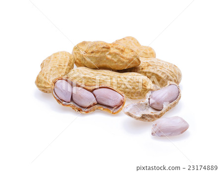 Peanut isolated on white background Peanut isolated on white background 23174889
