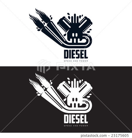 design logo motor gasoline 23175605