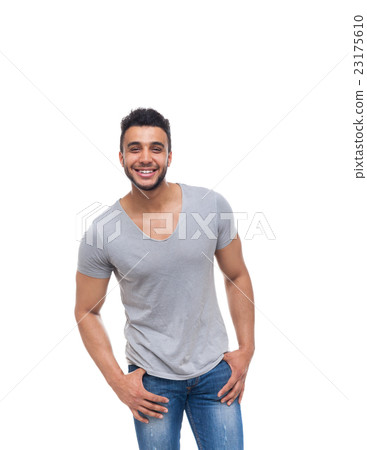 Casual man happy smile young handsome guy Casual man happy smile young handsome guy 23175610