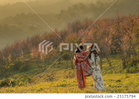 Sister take care of her sister among the mountains Sister take care of her sister among the mountains 23175794