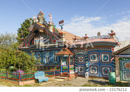 Russian log hut blacksmith Kirillov. Kunar. Russian log hut blacksmith Kirillov. Kunar. 23176212