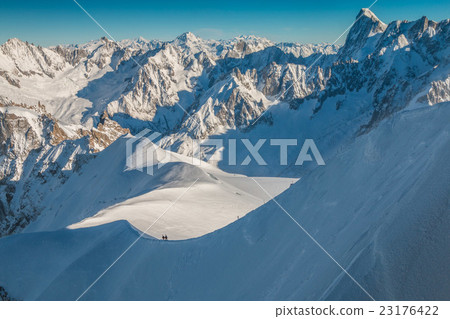 French alps mountains near Chamonix 23176422