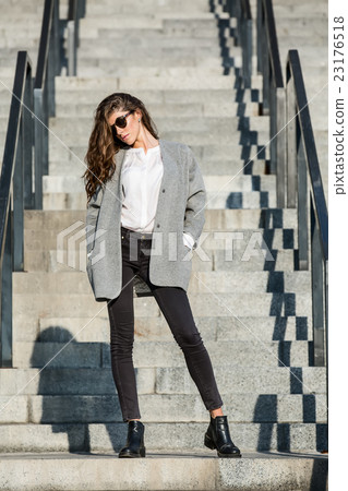 Girl on stair Girl on stair 23176518