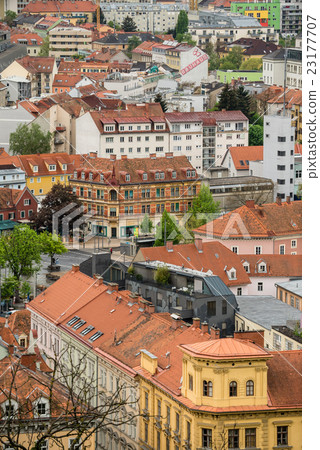 Aerial view of Graz, Austria 23177707