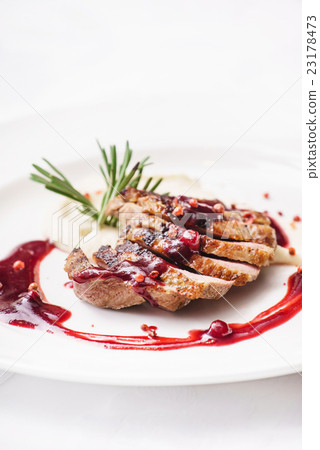 duck breast with sauce duck breast with sauce 23178473