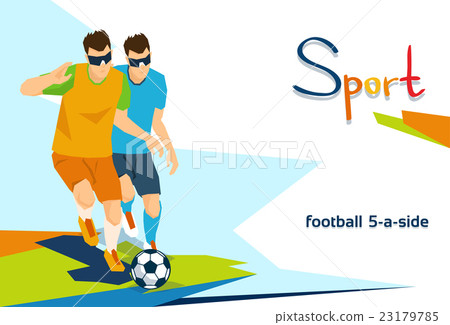 Disabled Blind Football Players Sport Competition Disabled Blind Football Players Sport Competition 23179785