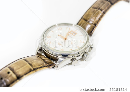 leather expensive and modern watch  23181814