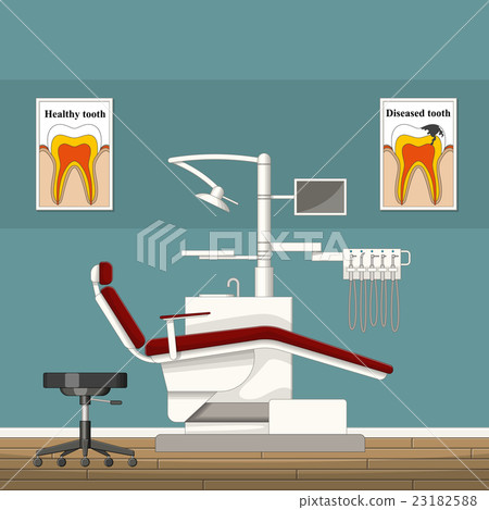 Illustration of a dentist room 23182588