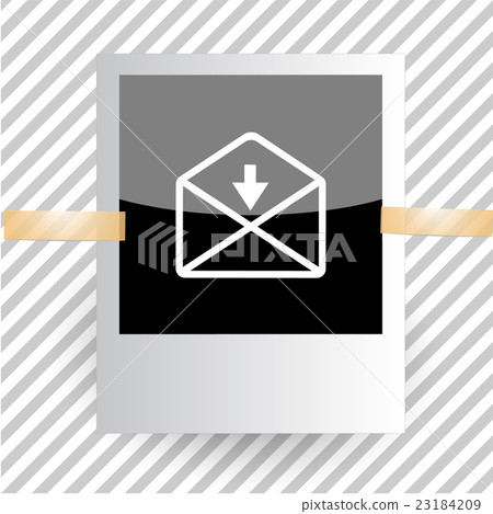 mail down arrow. 23184209