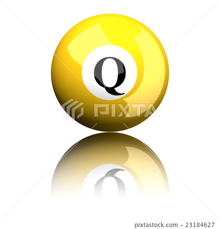 Alphabet Letter Q Sphere 3D Rendering Alphabet Letter Q Sphere 3D Rendering 23184627