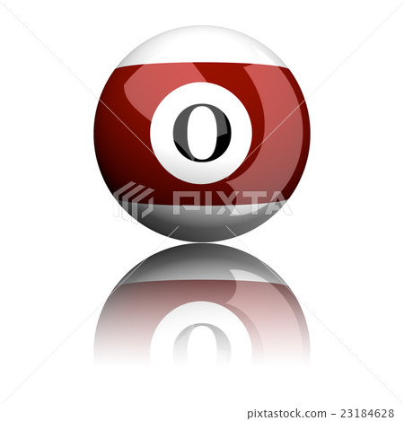 Alphabet Letter O Sphere 3D Rendering Alphabet Letter O Sphere 3D Rendering 23184628