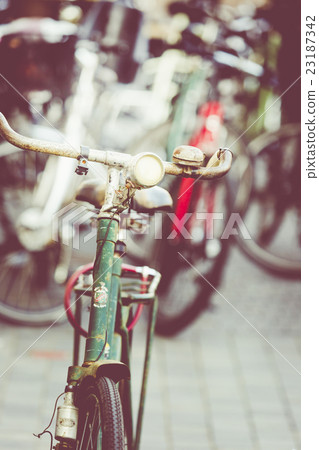 retro city bicycle in Copenhagen, Denmark 23187342