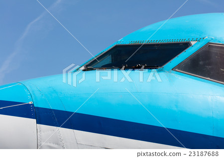Cockpit close up of jet airplane Cockpit close up of jet airplane 23187688