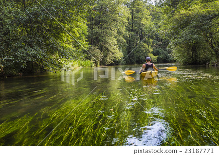 Kayaking on the Rospuda river, Poland 23187771